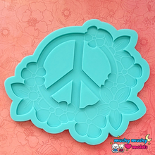Load image into Gallery viewer, Floral Peace Sign Mold