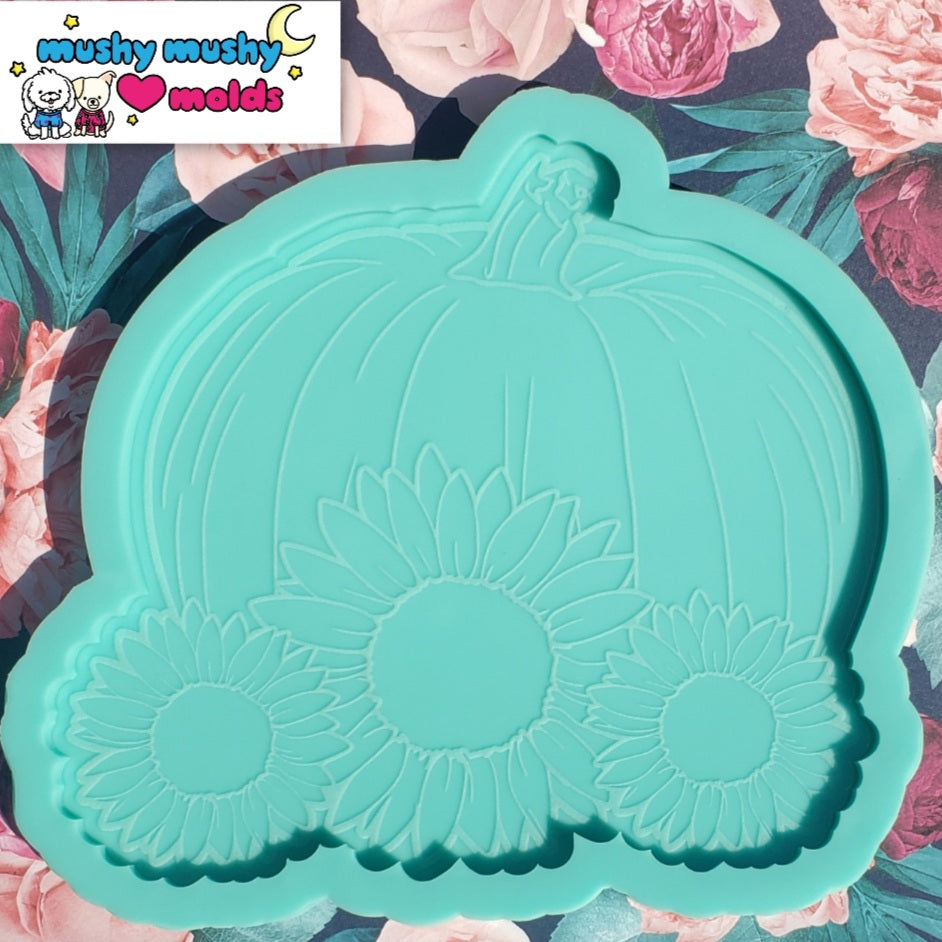Pumpkin and Sunflowers Mold- 2 sizes