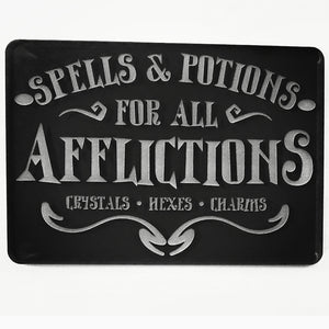 Spells and Potions Sign 7in Mold