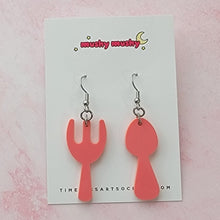 Load image into Gallery viewer, Fork and Spoon Earrings
