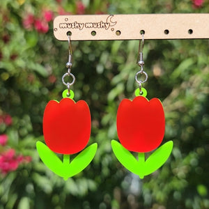 Tulip Earrings (4+ colors)
