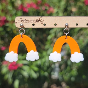 Mini Solid Rainbow Earrings (4+ colors)