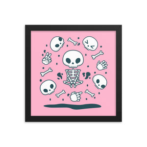 Framed Skeleton poster