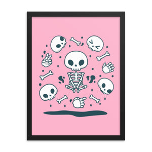 Framed Skeleton poster